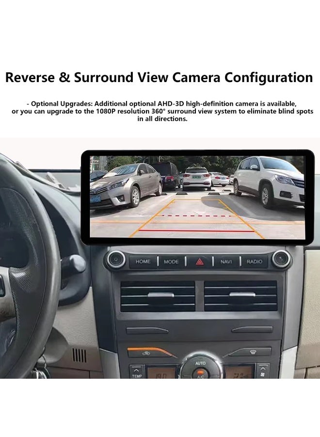 فيريكس نظام ستيريو سيارة أندرويد بشاشة 12.3 بوصة لتويوتا كورولا 2006-2013، ذاكرة وصول عشوائي 4 جيجابايت، ذاكرة تخزين 64 جيجابايت، يدعم Apple CarPlay وAndroid Auto لاسلكيًا، متوافق مع لوحة القيادة الأصلية، نظام ملاحة GPS، مشغل وسائط متعددة، واجهة بلوتوث سريعة. - Image 4